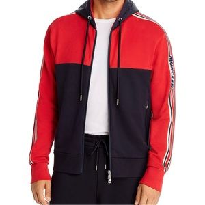 Moncler color block zipped hoodie S